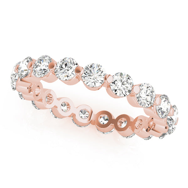 Single Shared-Prong Eternity Band