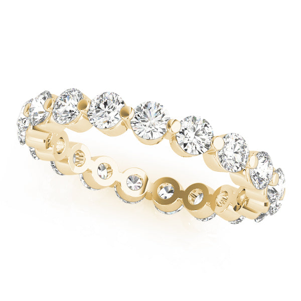 Single Shared-Prong Eternity Band
