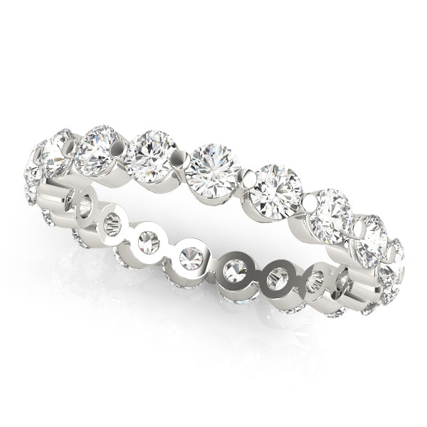 Single Shared-Prong Eternity Band