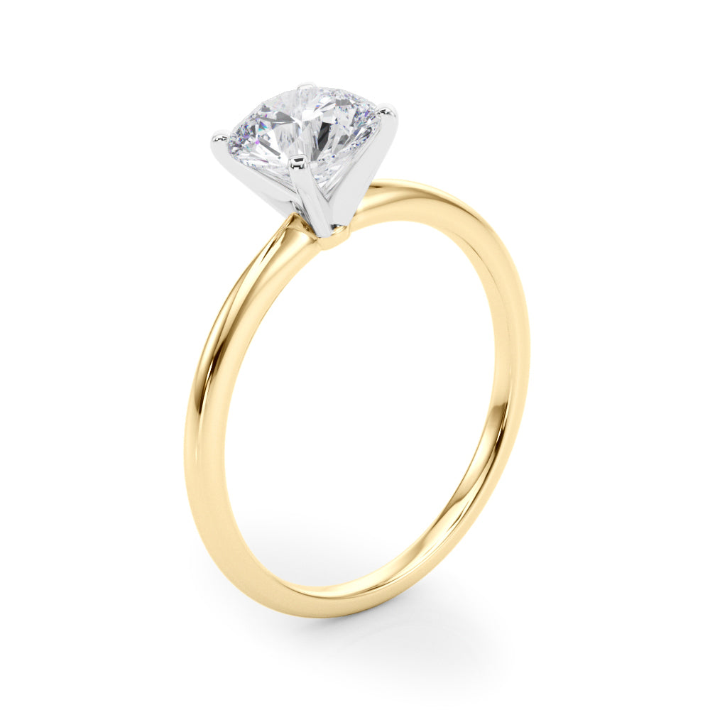 Round 4-Prong Solitaire Engagement Ring