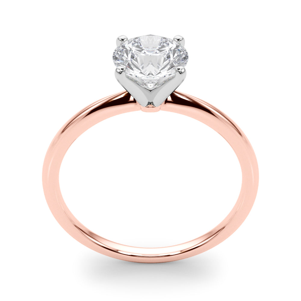 Round 4-Prong Solitaire Engagement Ring
