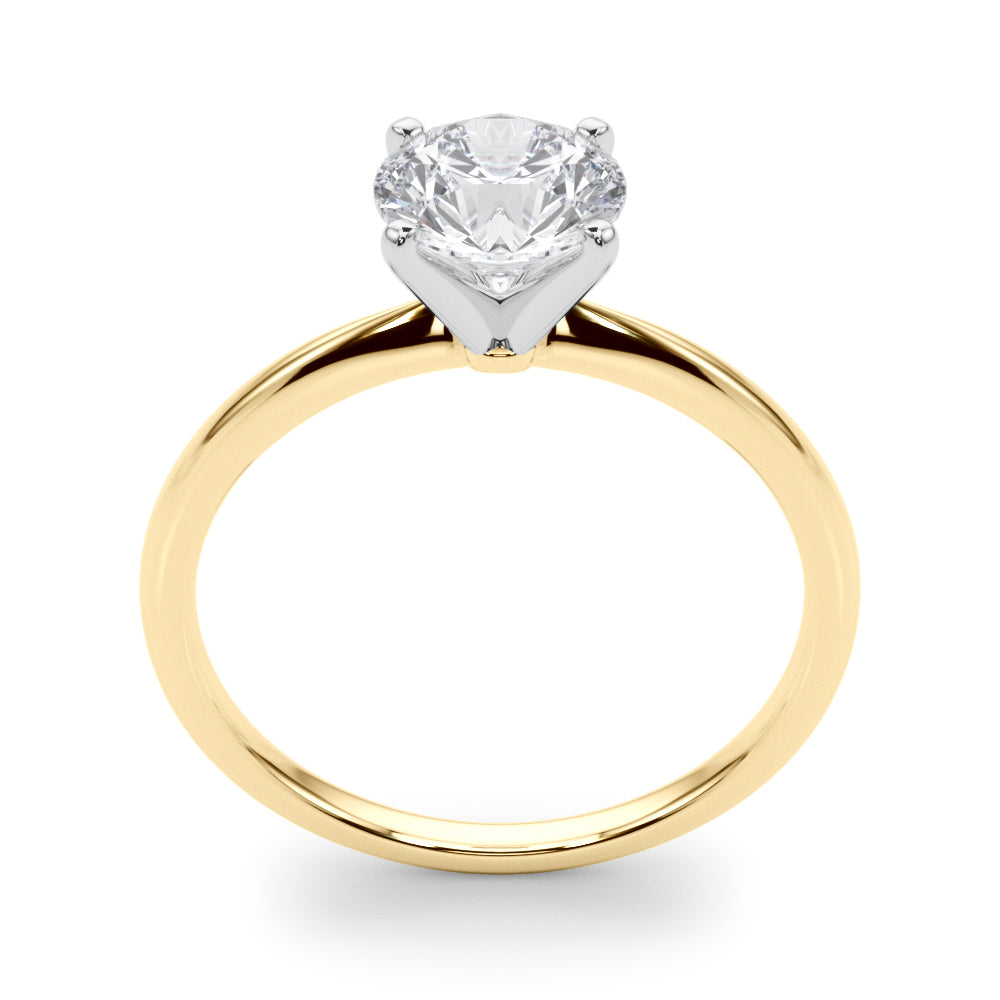 Round 4-Prong Solitaire Engagement Ring