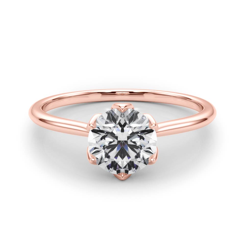 Tulip Solitaire Engagement Ring