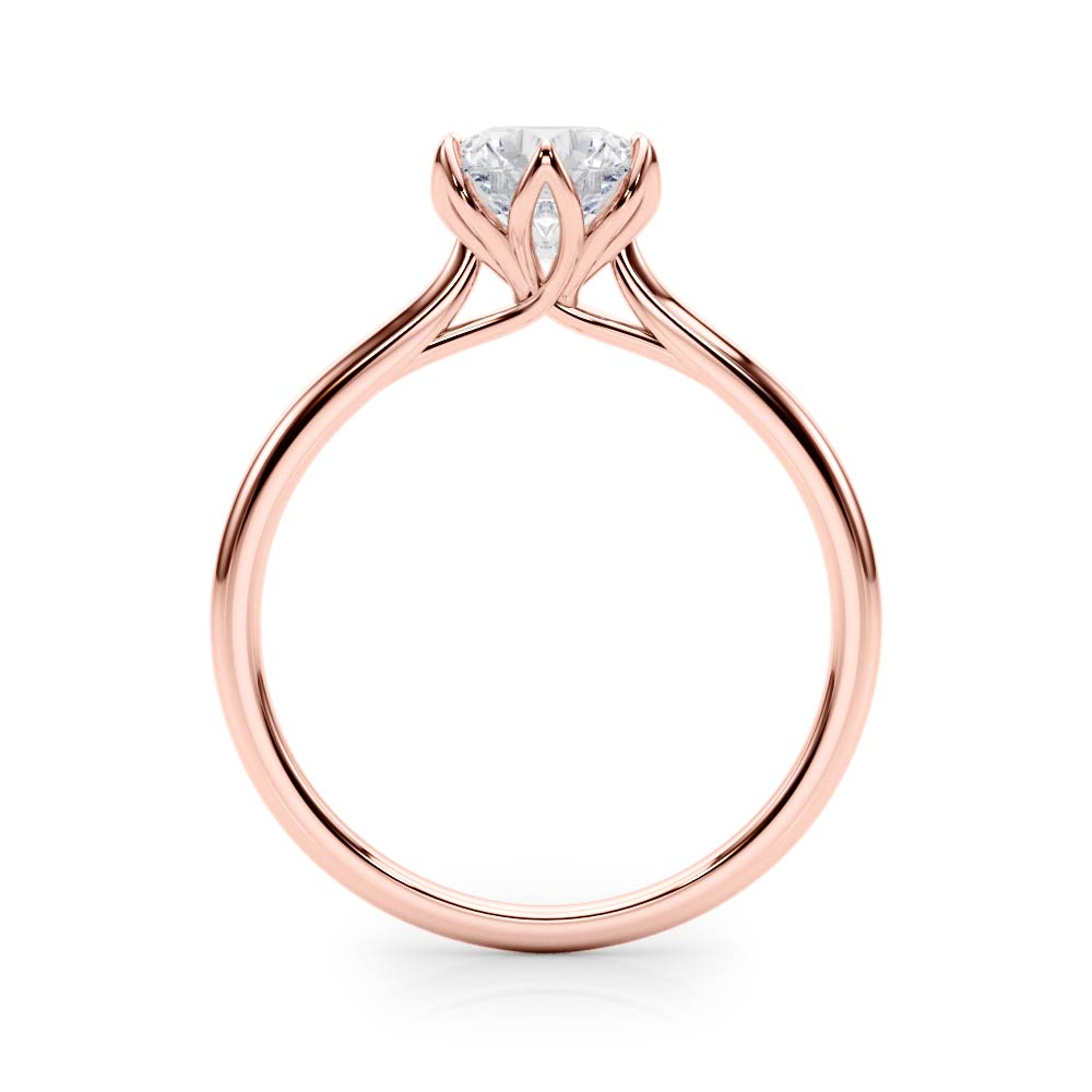 Tulip Solitaire Engagement Ring