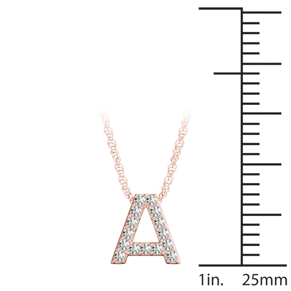 Initial A Pendant