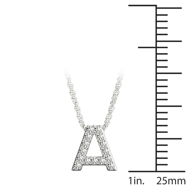 Initial A Pendant