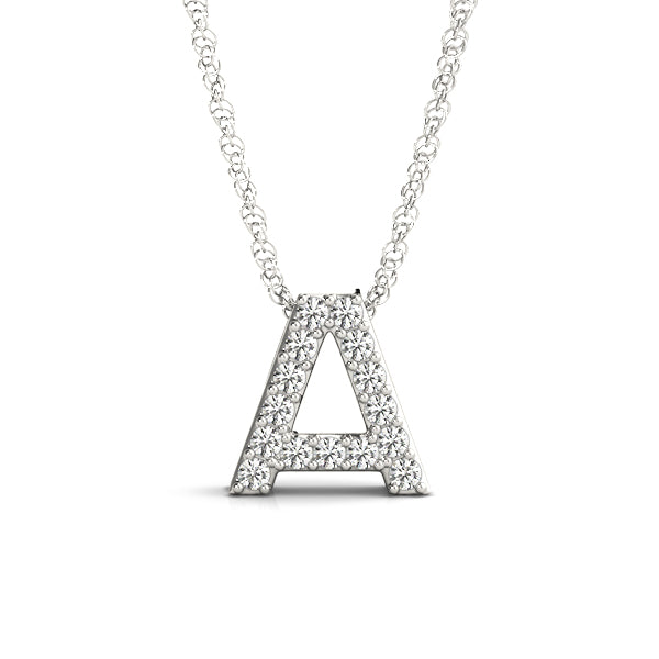 Initial A Pendant
