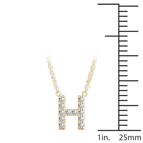Initial H Pendant