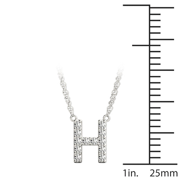 Initial H Pendant