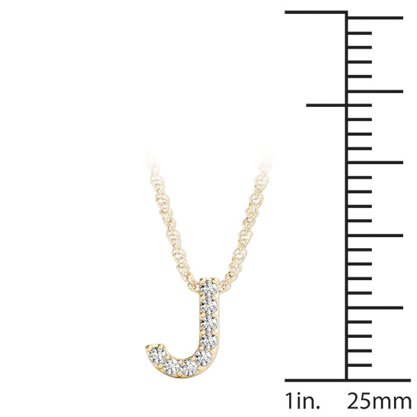Initial J Pendant