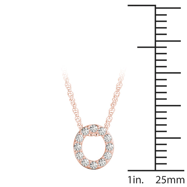 Initial O Pendant