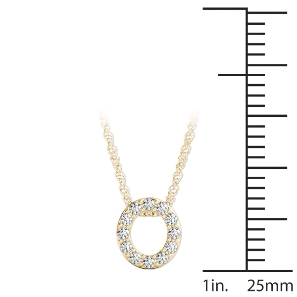 Initial O Pendant