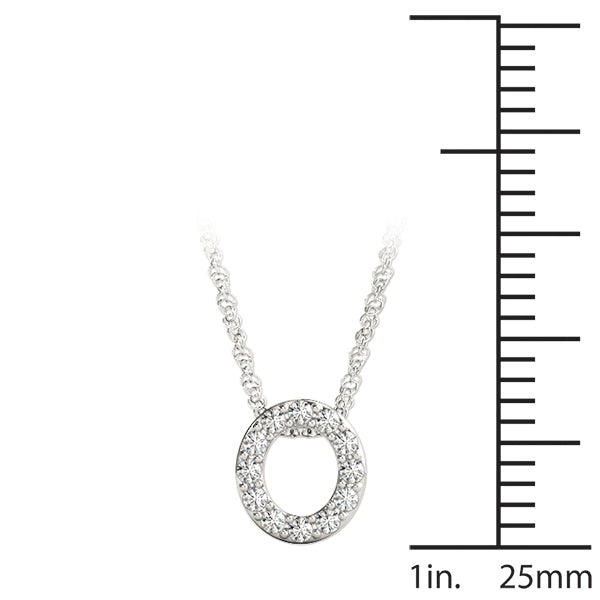 Initial O Pendant