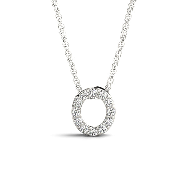 Initial O Pendant