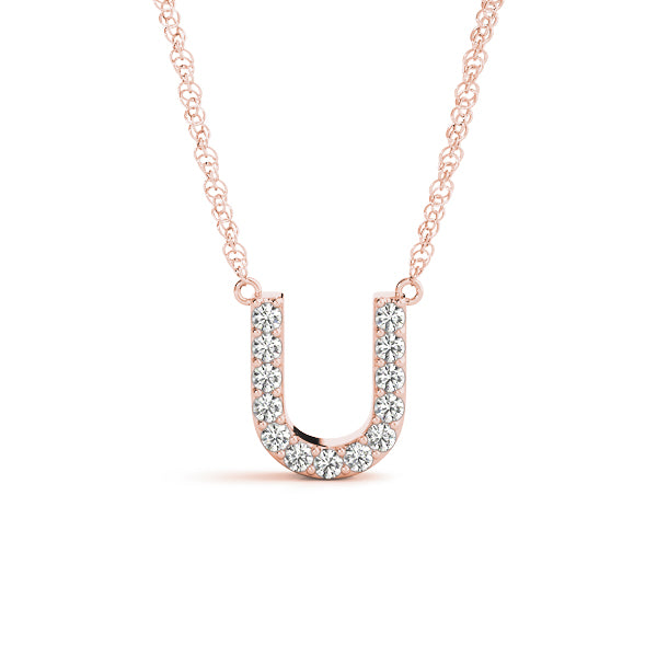 Initial U Pendant