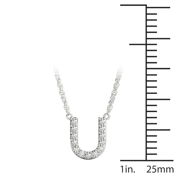 Initial U Pendant