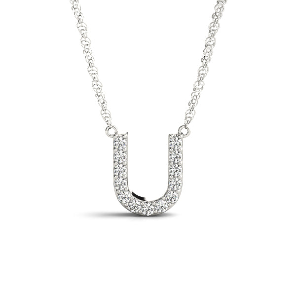 Initial U Pendant