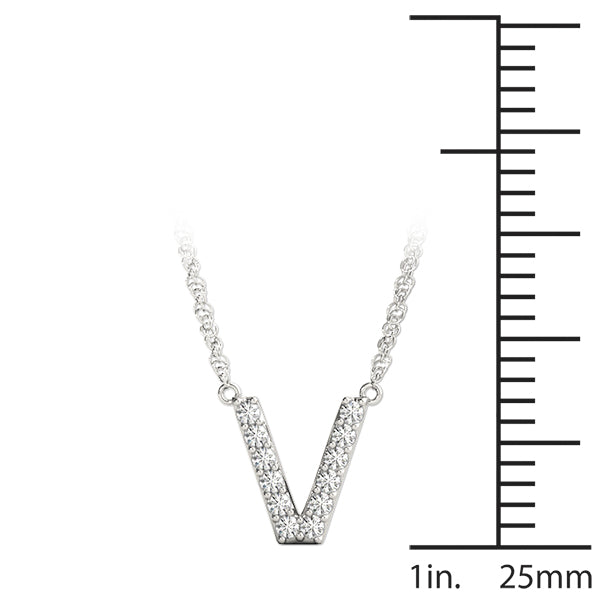 Initial V Pendant