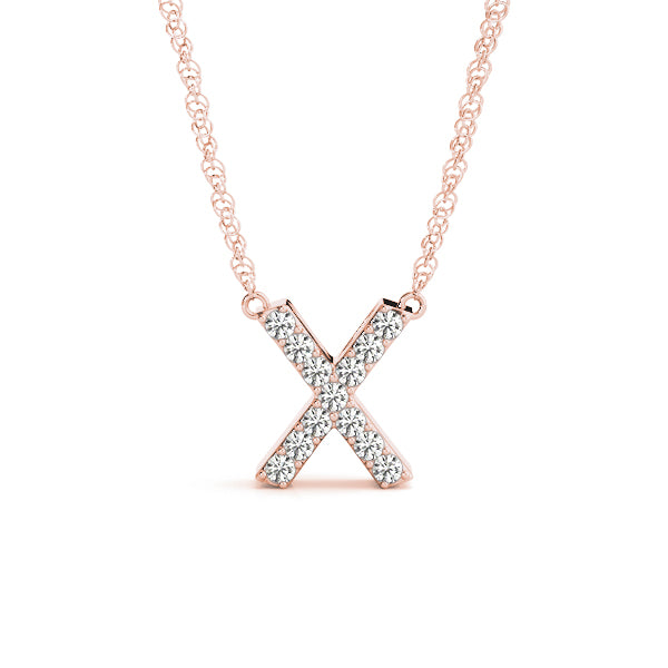 Initial X Pendant