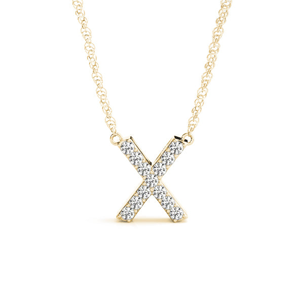 Initial X Pendant