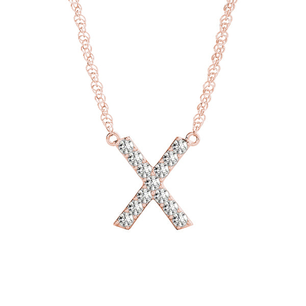 Initial X Pendant