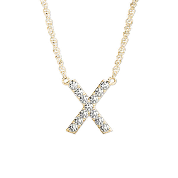 Initial X Pendant