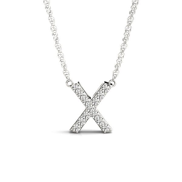 Initial X Pendant