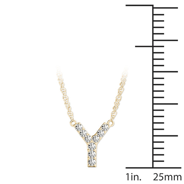 Initial Y Pendant