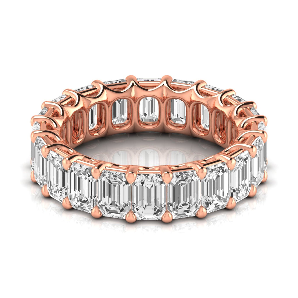 Diamond Emerald Cut Eternity Band