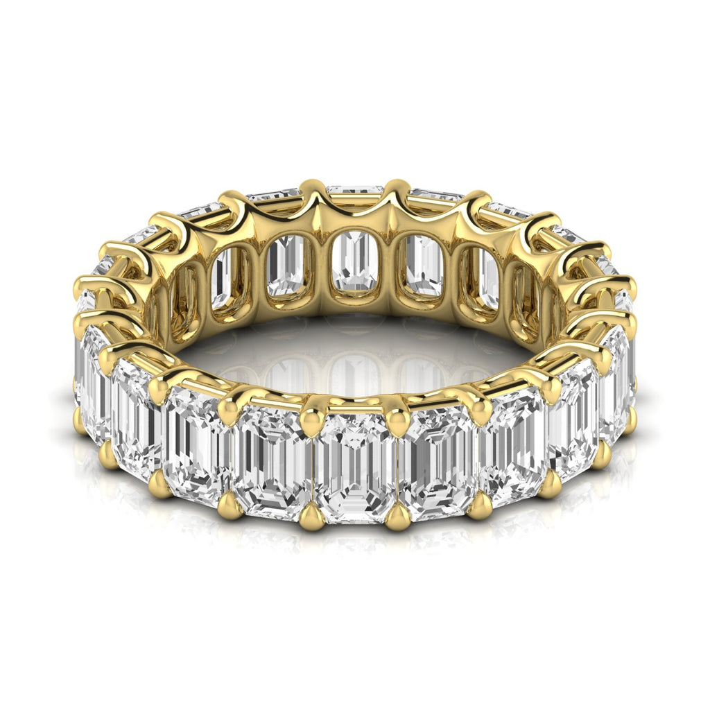 Diamond Emerald Cut Eternity Band