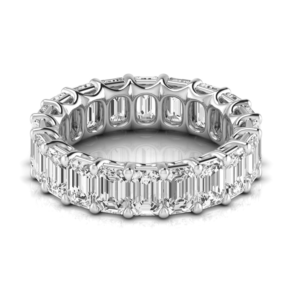 Diamond Emerald Cut Eternity Band
