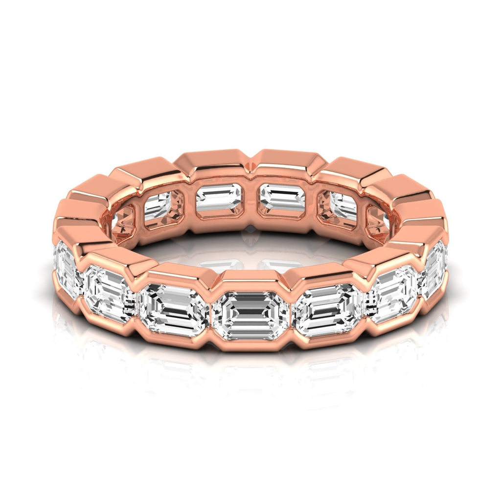 Diamond Emerald Cut Eternity Band