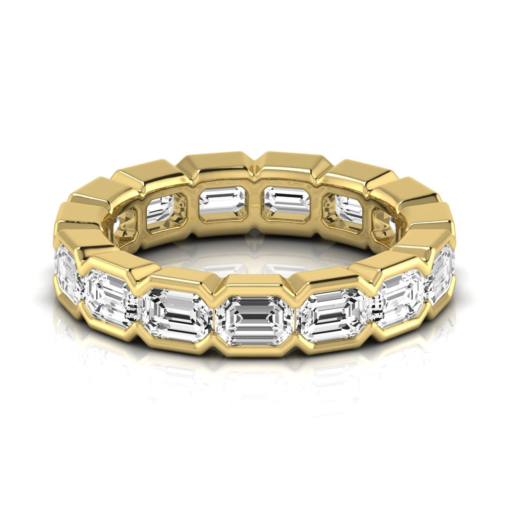 Diamond Emerald Cut Eternity Band