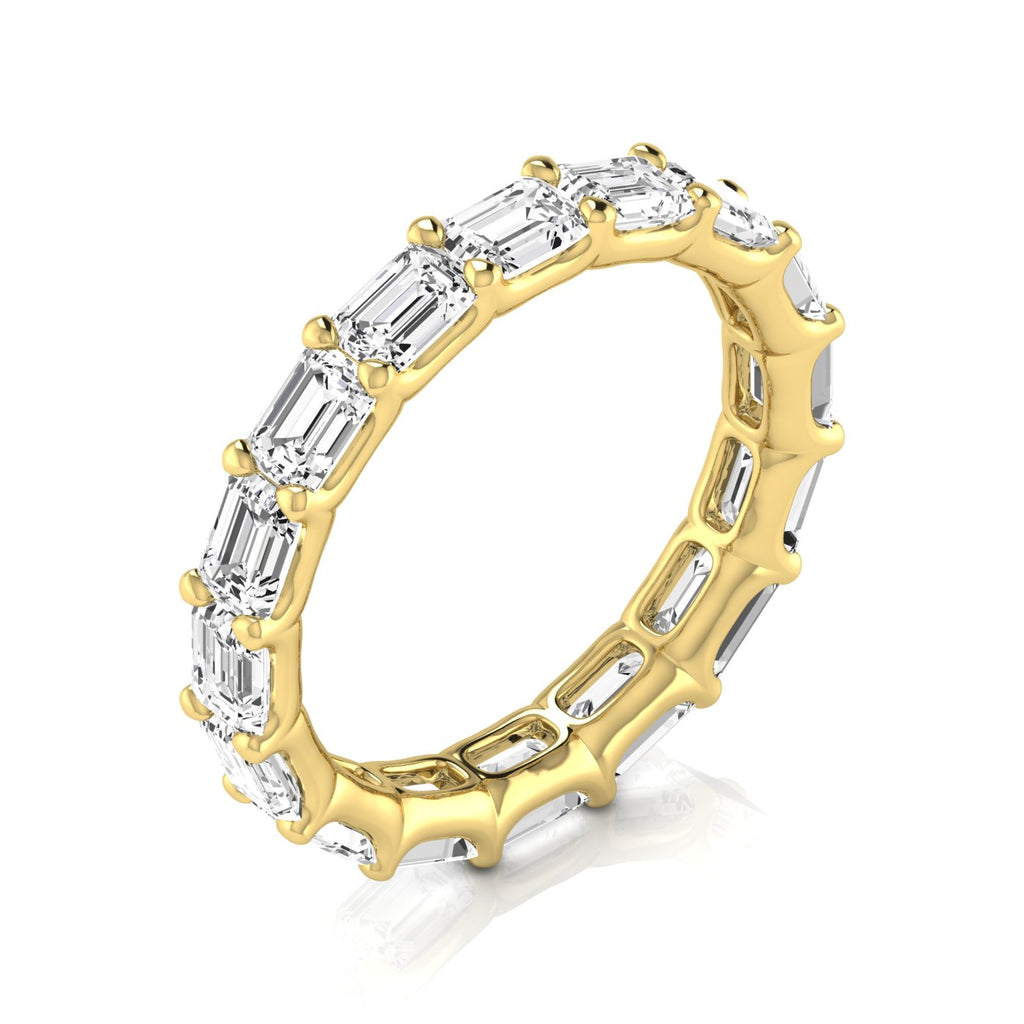 Diamond Emerald Cut Eternity Band