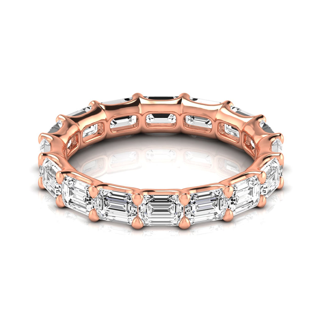 Diamond Emerald Cut Eternity Band