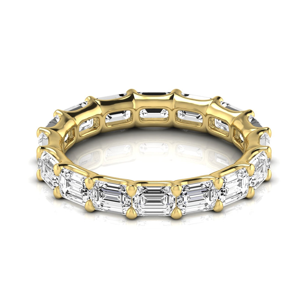 Diamond Emerald Cut Eternity Band