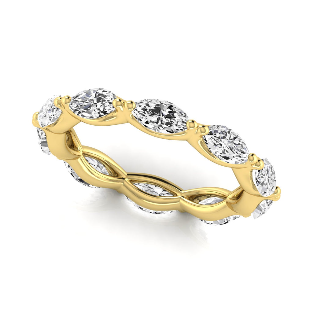 Diamond Emerald Cut Eternity Band