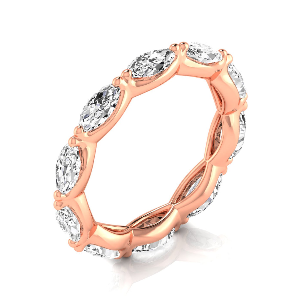 Diamond Emerald Cut Eternity Band