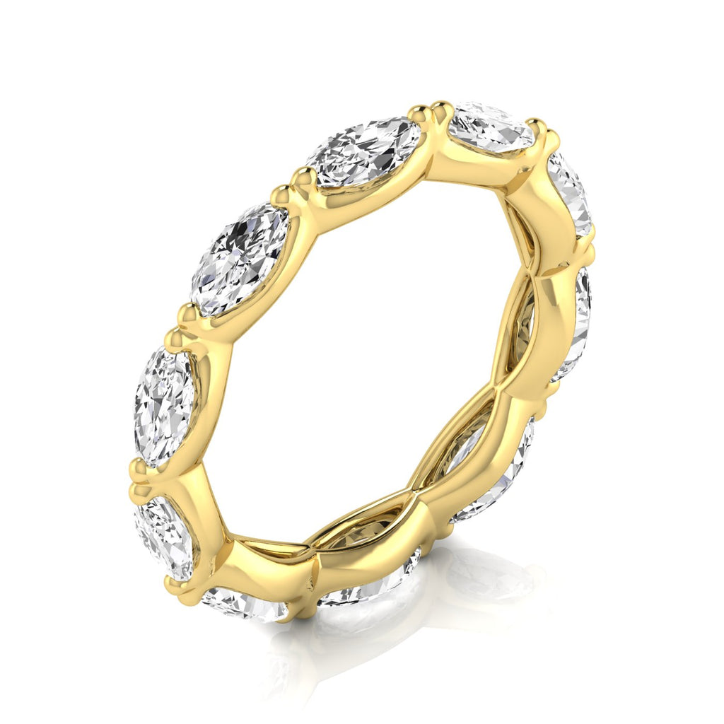 Diamond Emerald Cut Eternity Band