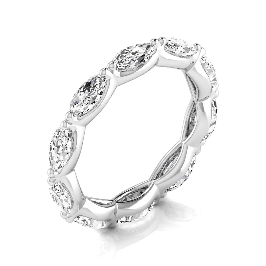 Diamond Emerald Cut Eternity Band