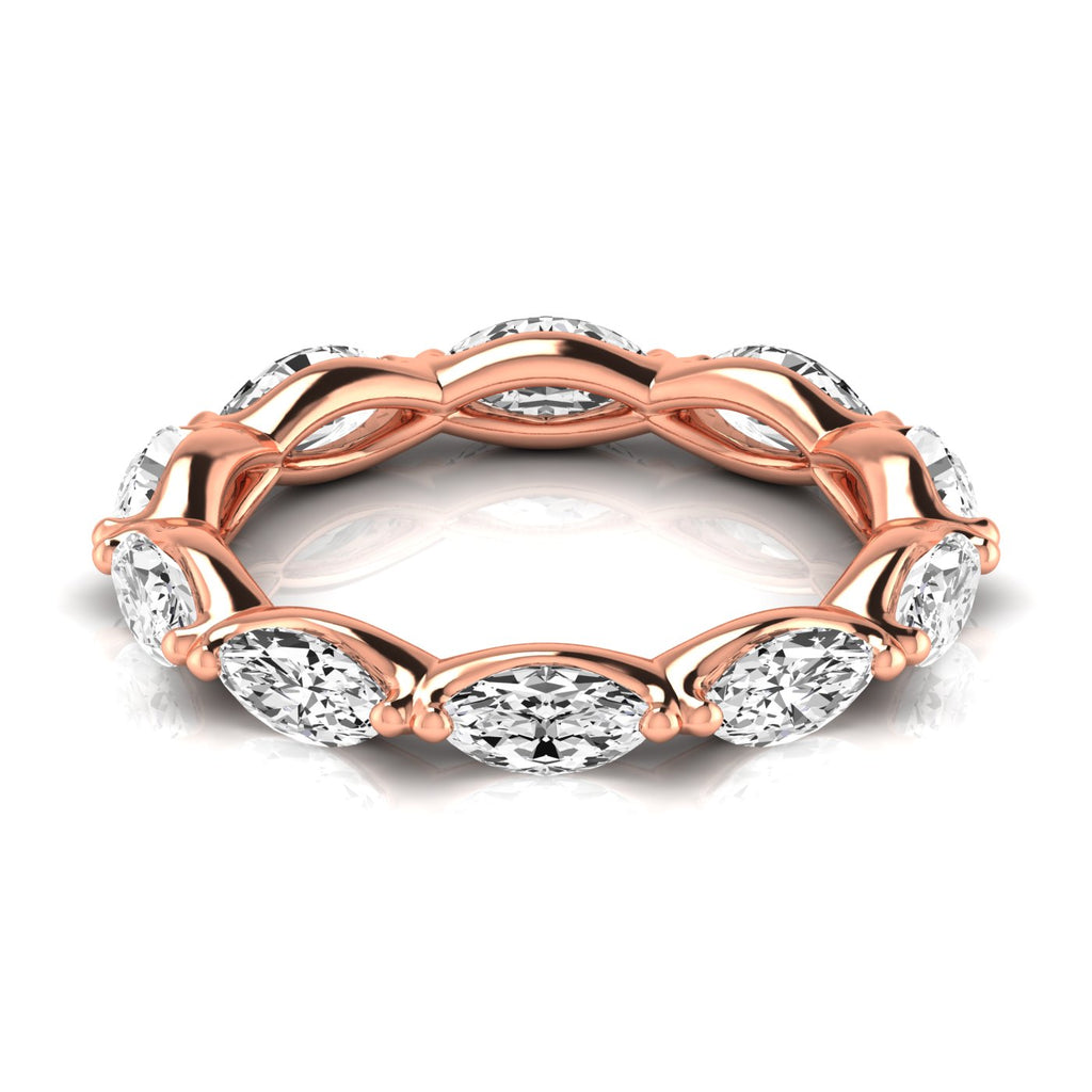 Diamond Emerald Cut Eternity Band