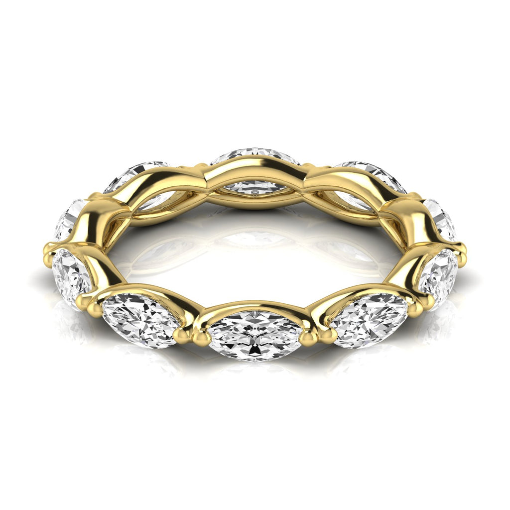 Diamond Emerald Cut Eternity Band
