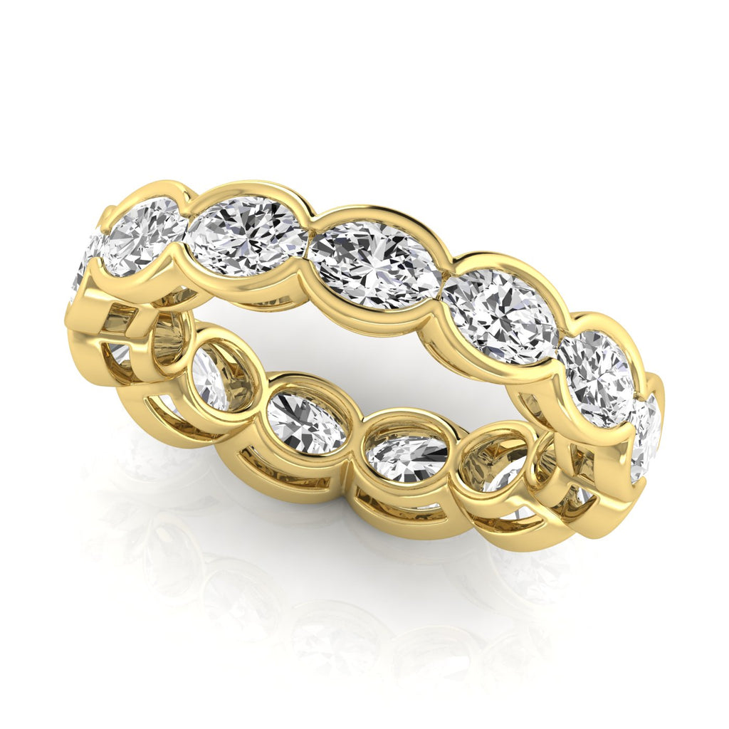 Diamond Emerald Cut Eternity Band