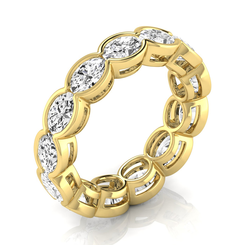 Diamond Emerald Cut Eternity Band