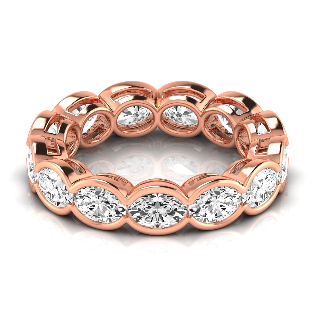 Diamond Emerald Cut Eternity Band