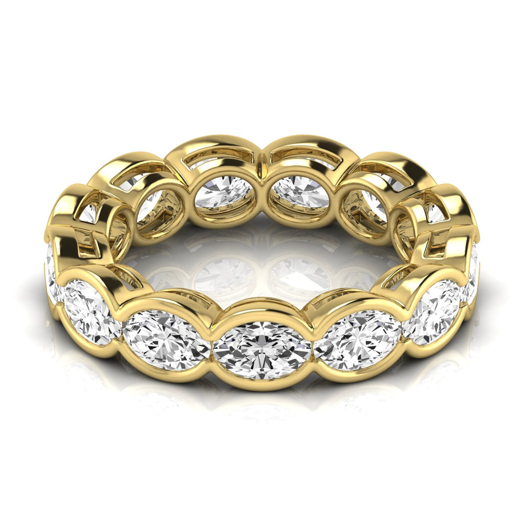 Diamond Emerald Cut Eternity Band