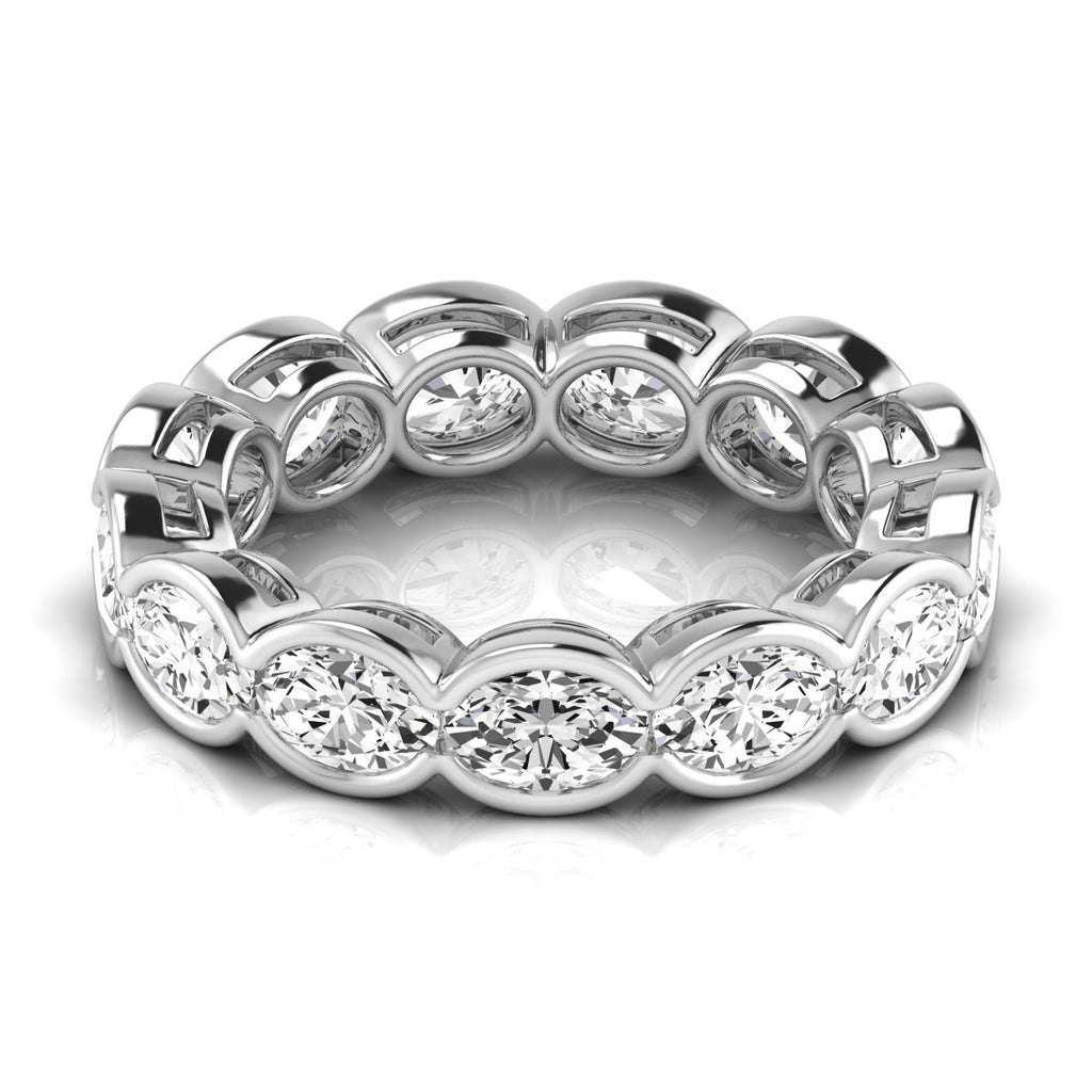 Diamond Emerald Cut Eternity Band