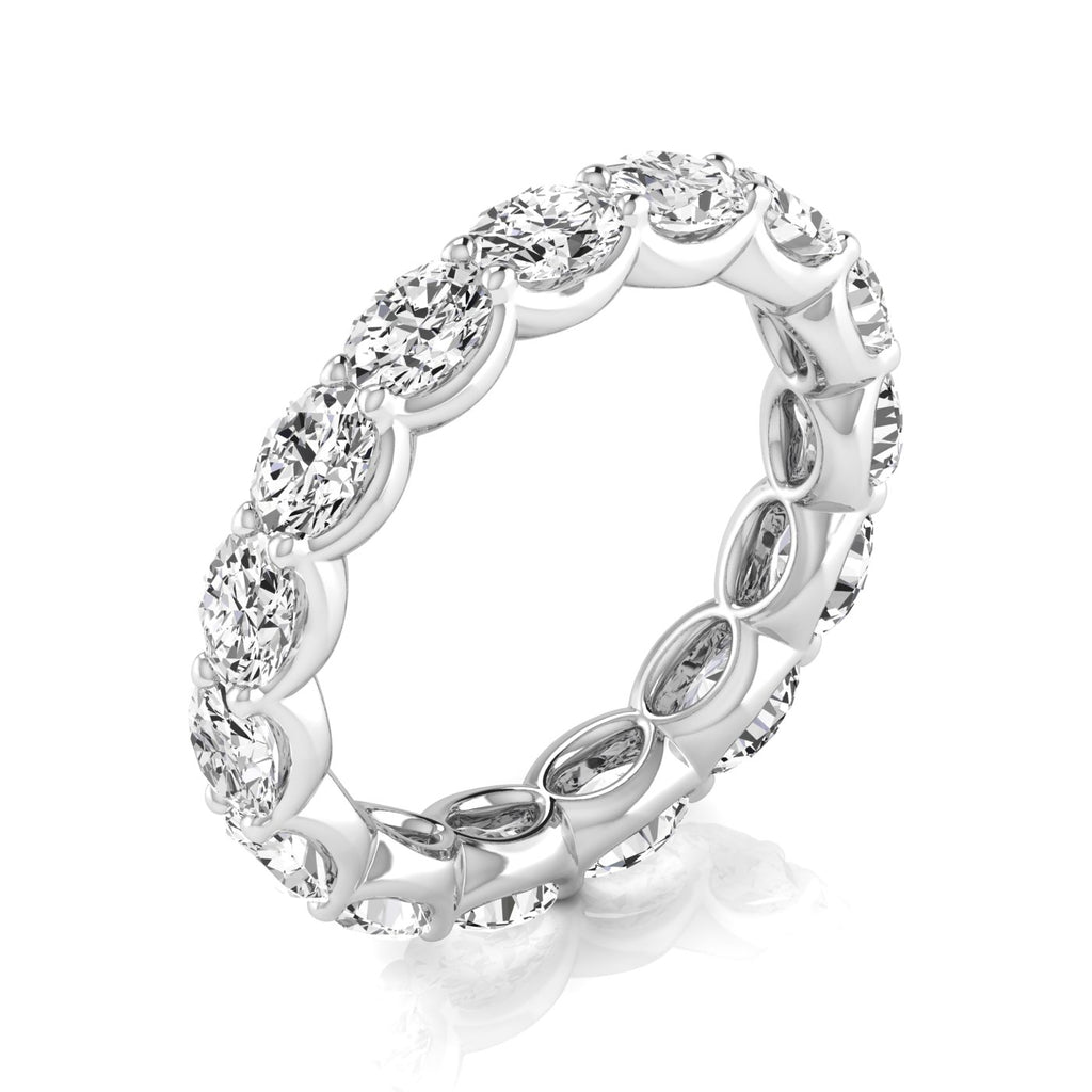 Diamond Emerald Cut Eternity Band