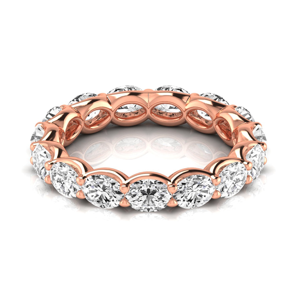 Diamond Emerald Cut Eternity Band