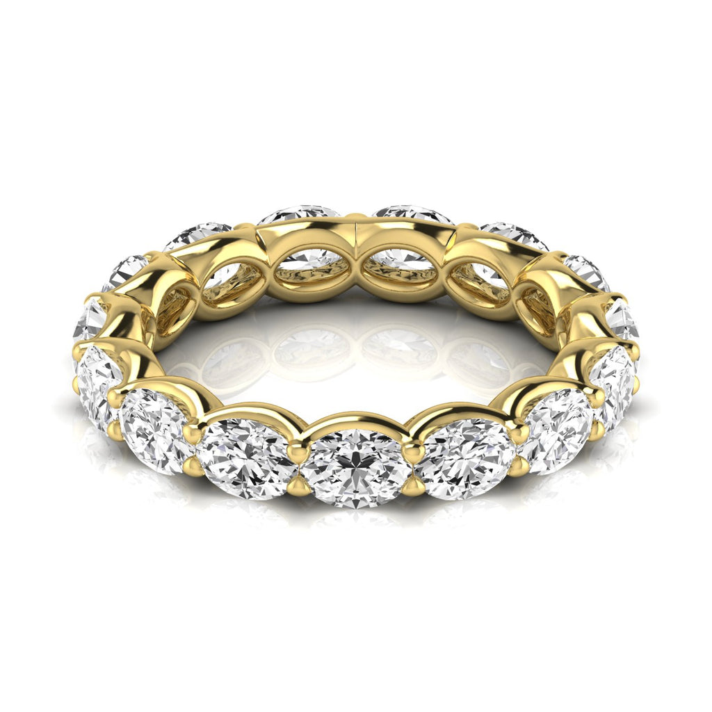 Diamond Emerald Cut Eternity Band